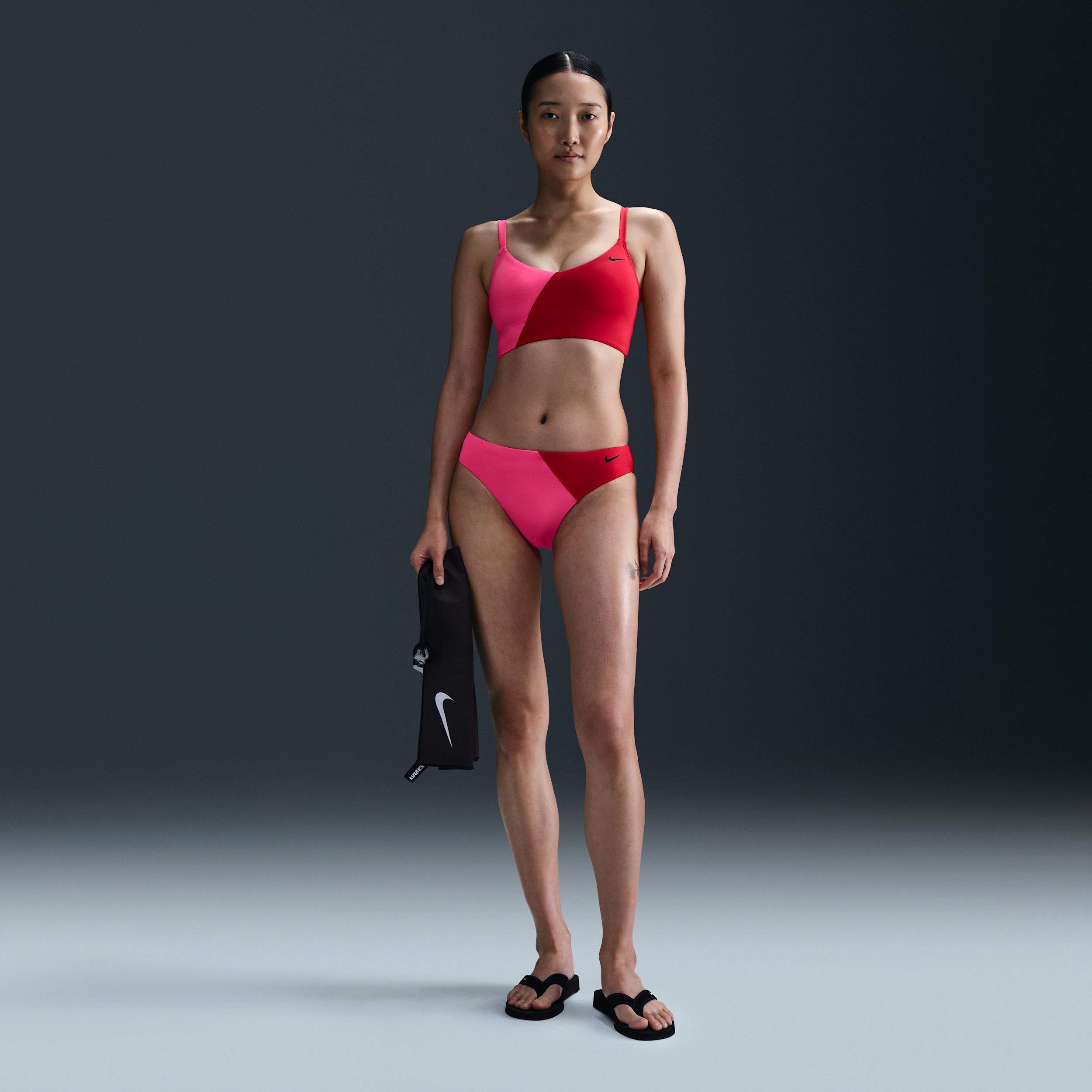 Nike Womens Swim V-Neck Midkini | NESSF275-440 Product Image