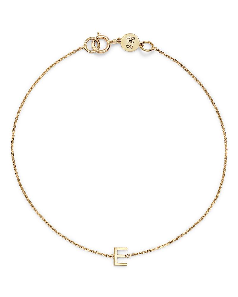 Womens 14K Yellow Gold Initial Charm Bracelet Product Image