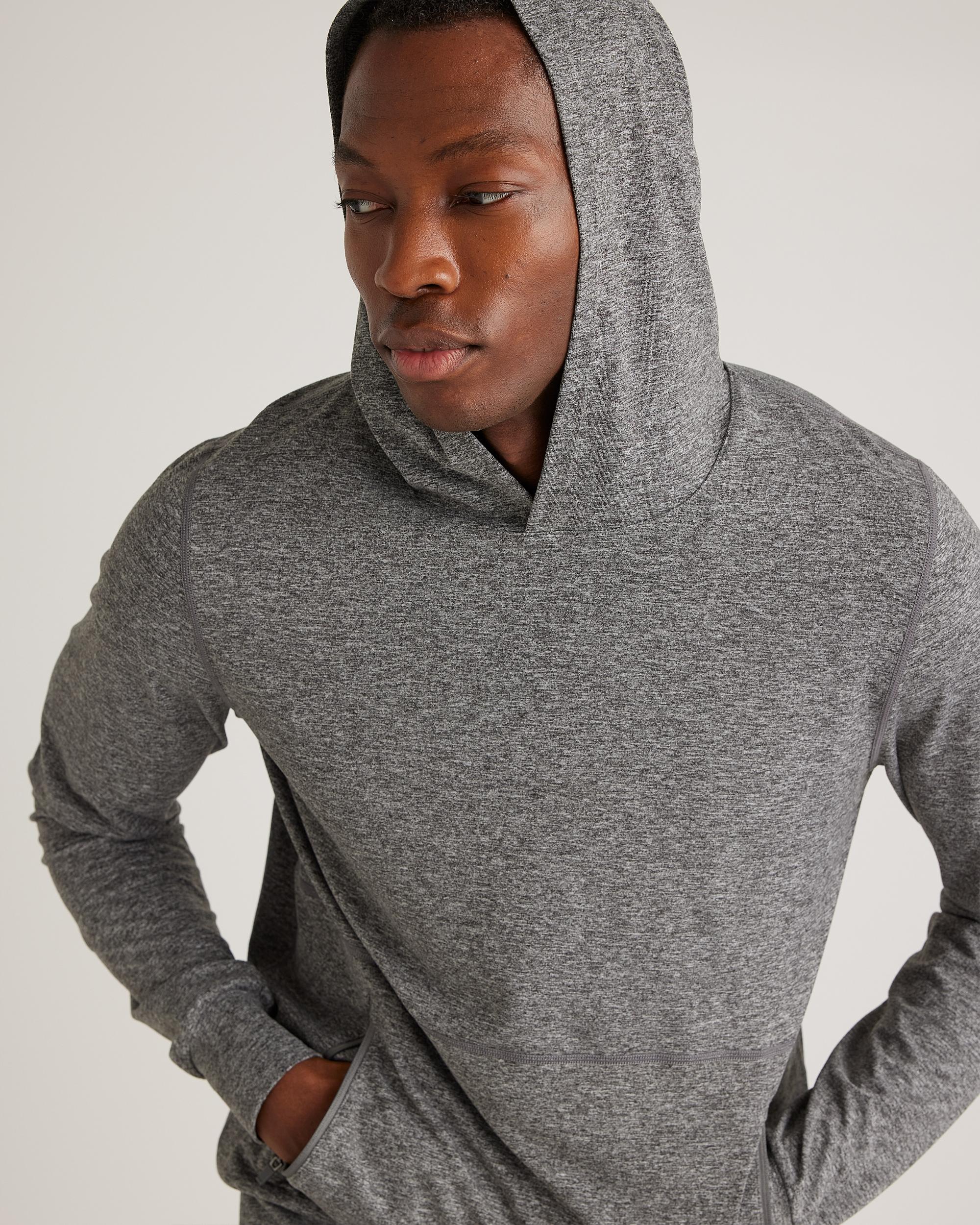 Quince | Men's Super Soft Performance Hoodie Pullover Flowknit Activewear, Recycled Polyester Product Image