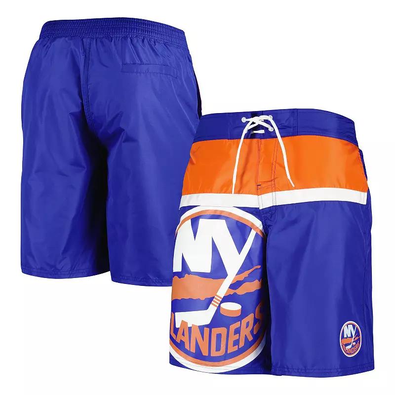 Men's Starter Royal New York Islanders Sea Wind Swim Trunks,  Product Image
