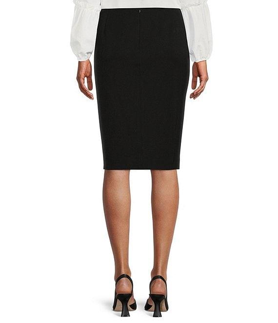 Preston & York Morgan Twill Crepe Side Slit Coordinating Pencil Skirt Product Image