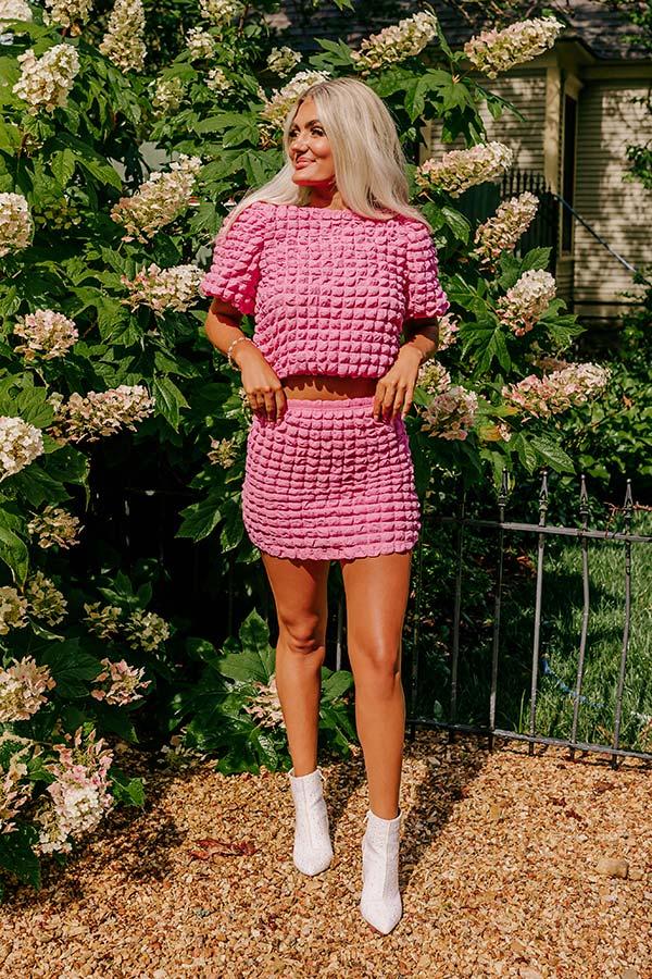 Stunning Vibes Skirt In Pink Product Image