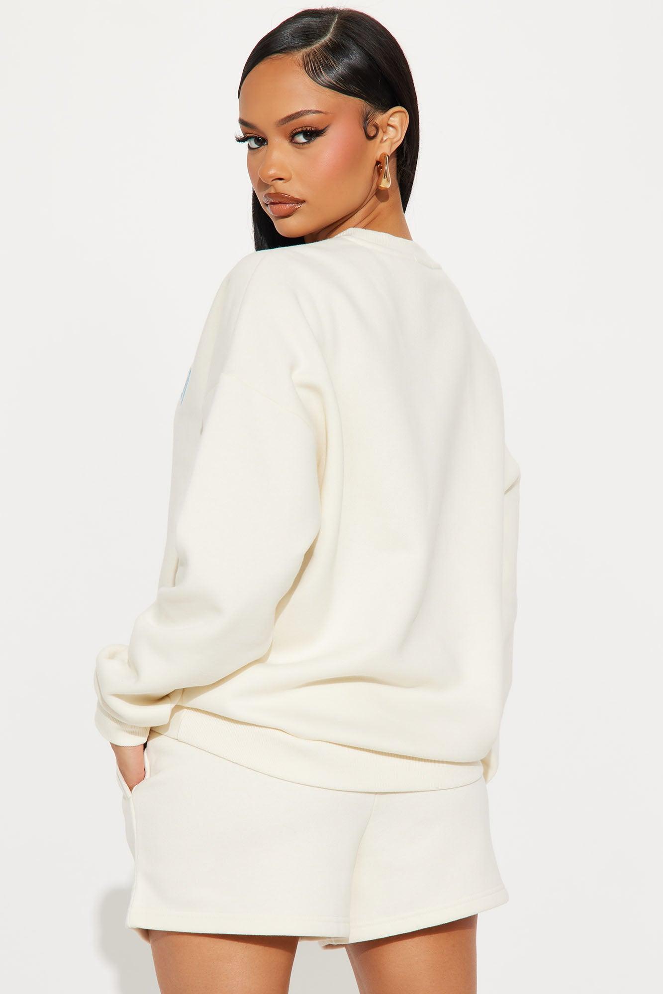 Heaven Fleece Short Set - Cream Product Image