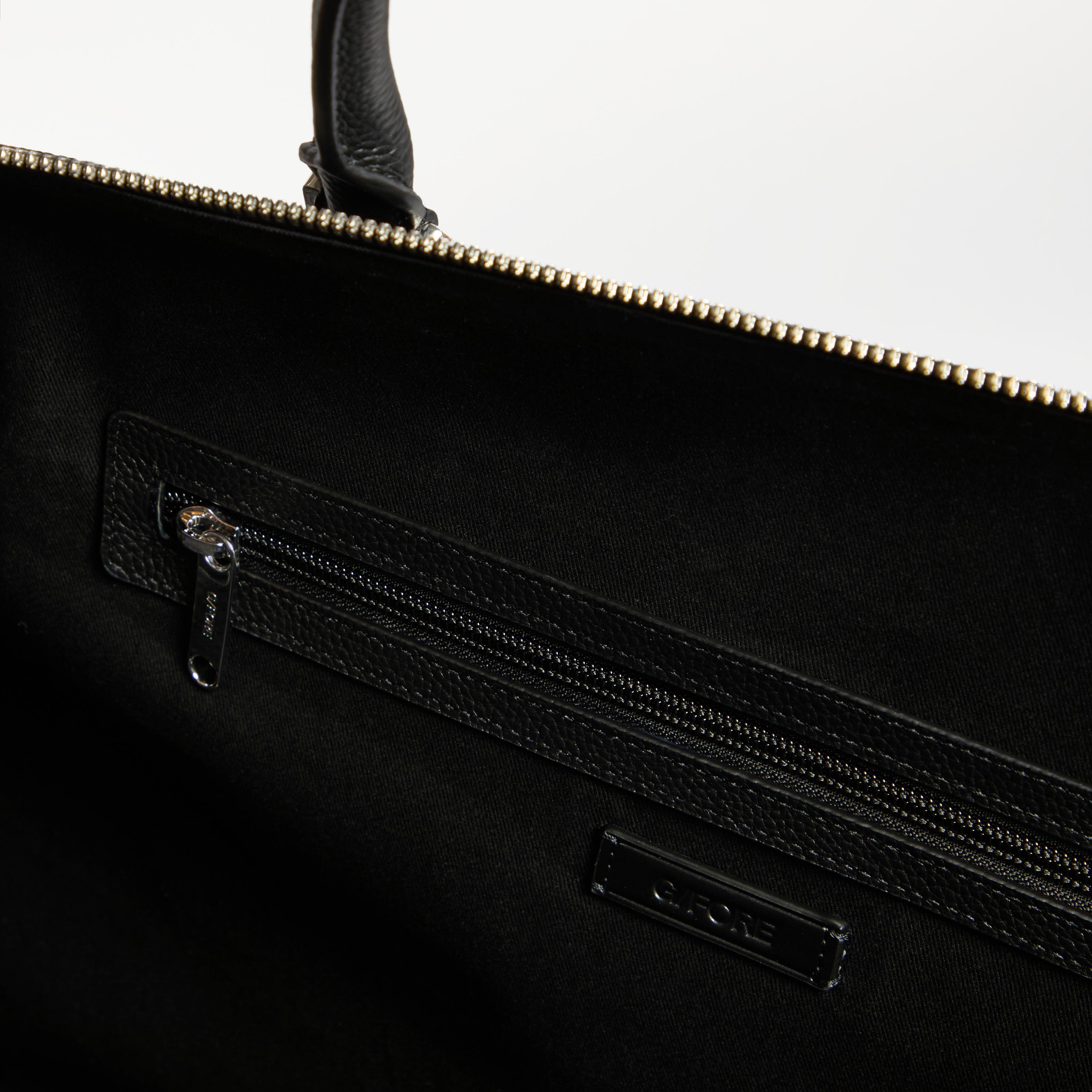 EMBOSSED SKULL & TEES LEATHER WEEKENDER Product Image