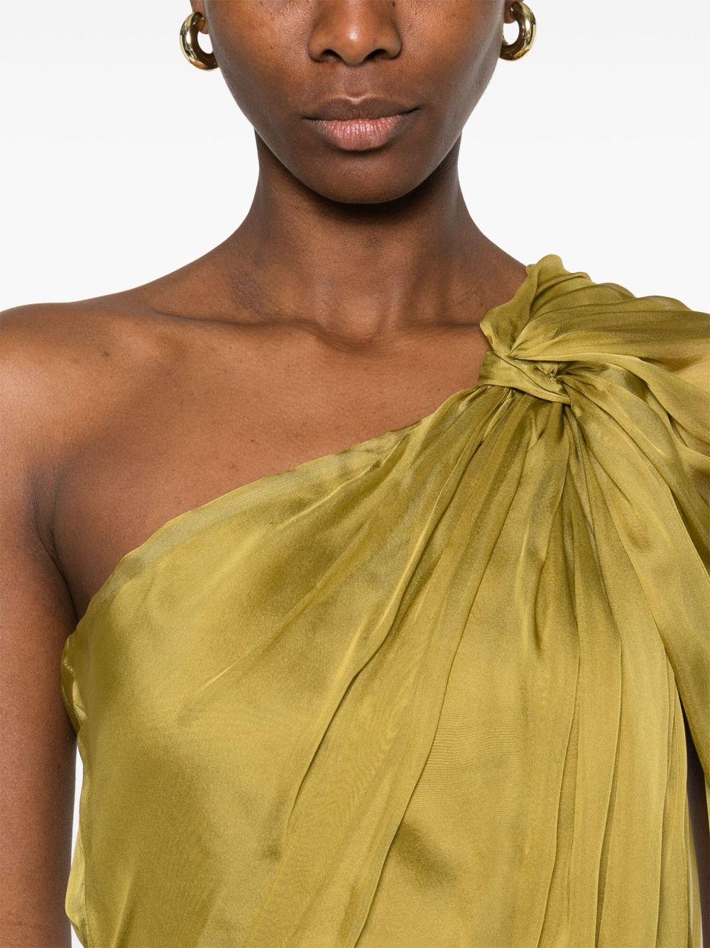 asymmetric one-shoulder mini dress  Product Image