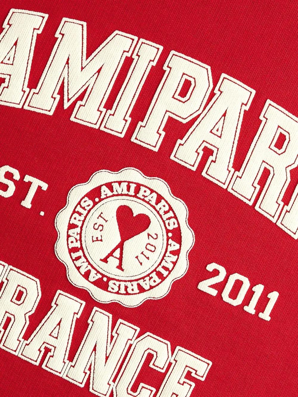 logo-print organic-cotton sweatshirt Product Image