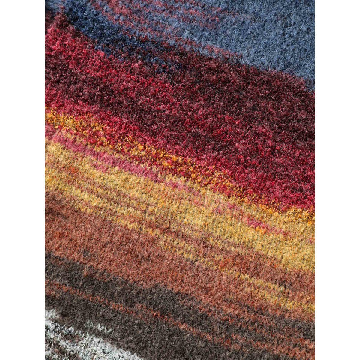 Plus Size Ombre Open Front Curved Hem Cardigan Multicolor Women Leisure Loose Long Sleeve Casual Cardigans BloomChic 12/L Product Image