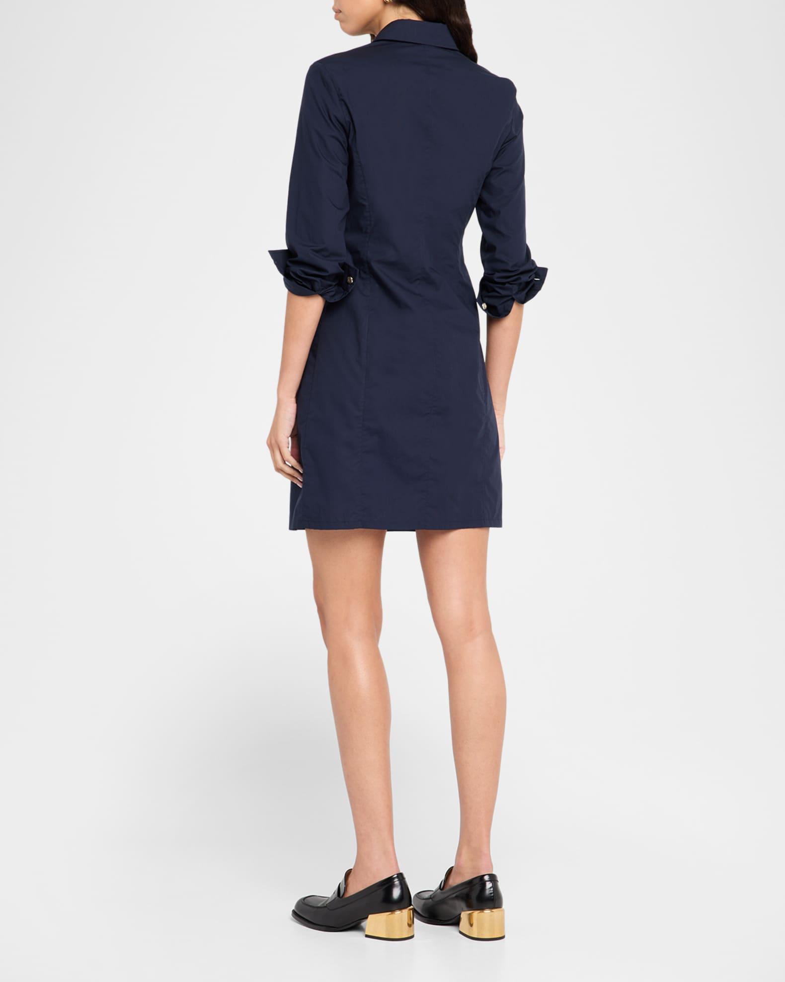 Cotton Poplin Mini Shirtdress Product Image