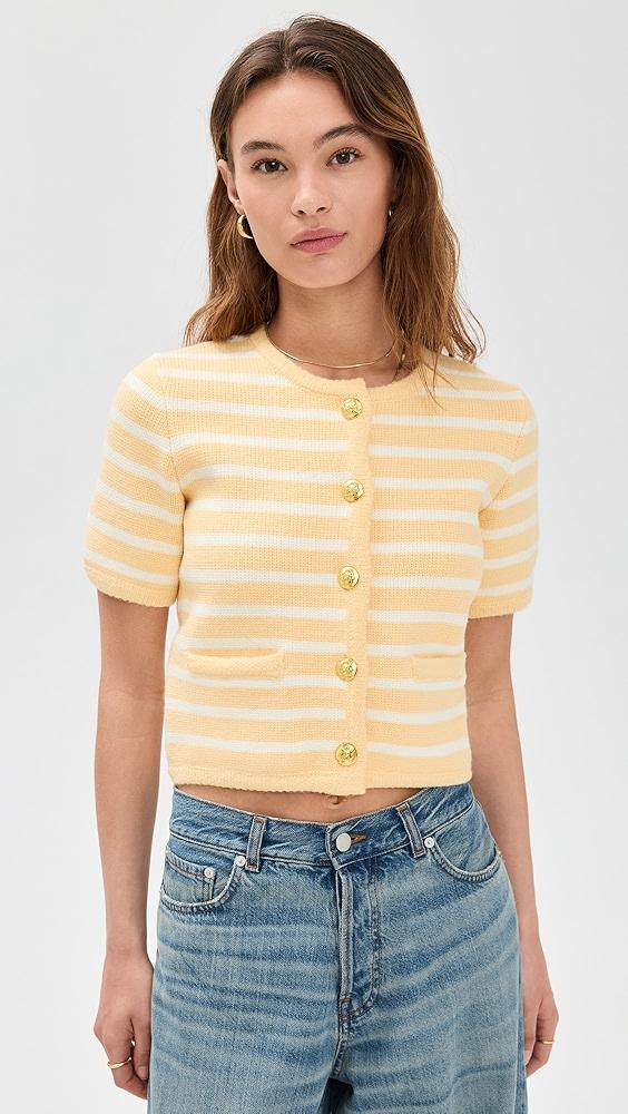 English Factory Knit Striped Sweater Cardigan | Shopbop Product Image