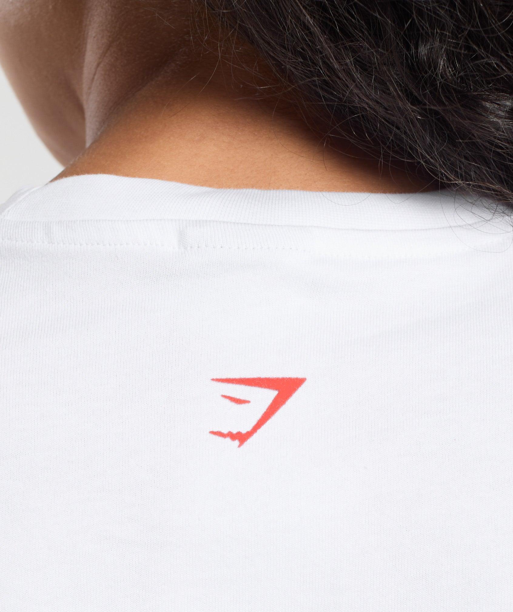 Gymshark Merry Liftmas Oversized T-Shirt - White Female Product Image