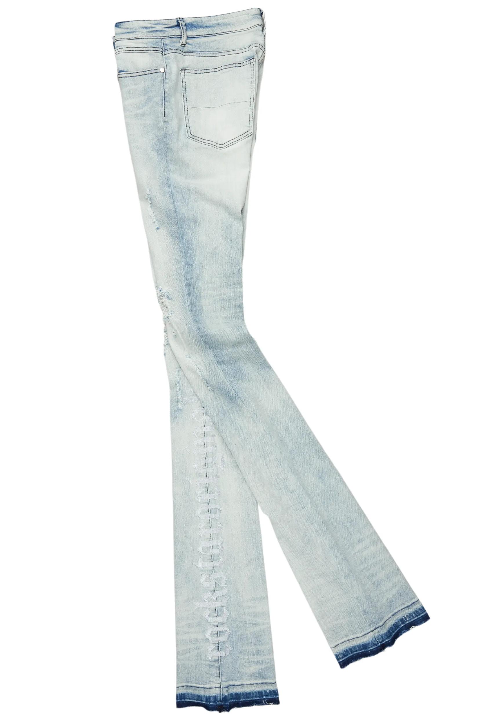 Colette Blue Wash Super Stacked Flare Jean Male Product Image