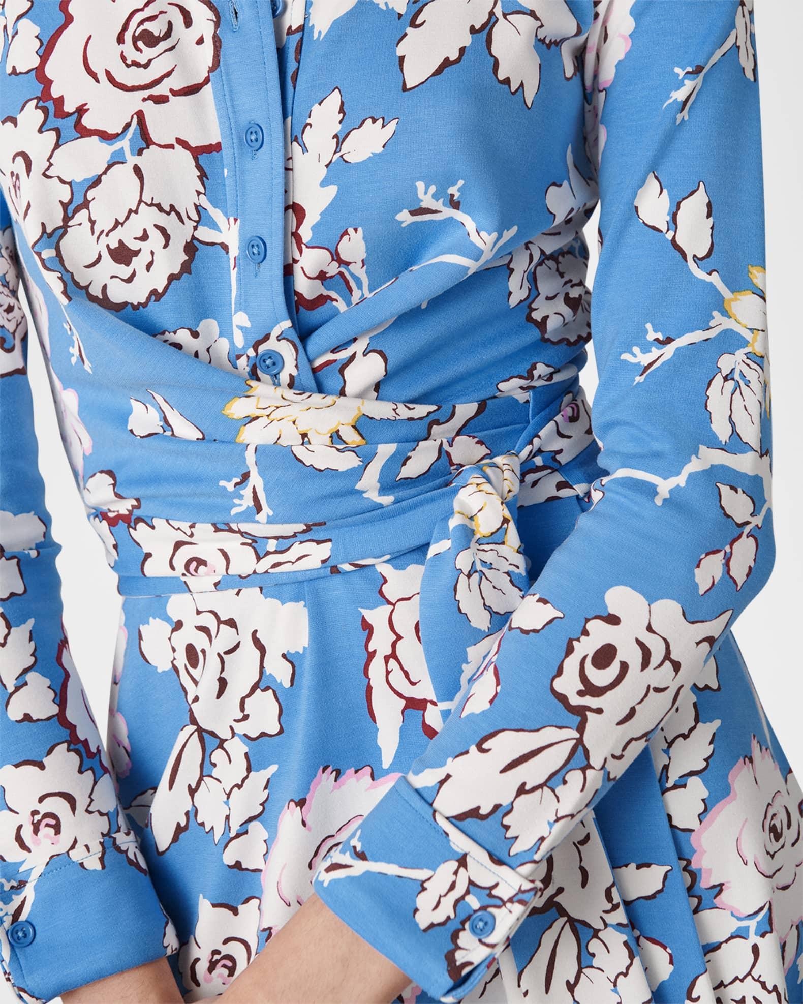 Didi Floral-Print Mini Wrap Shirtdress Product Image