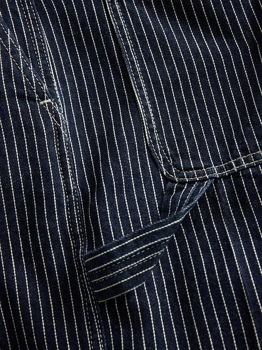 '90s Loose Denim Stripe Carpenter Shorts Product Image
