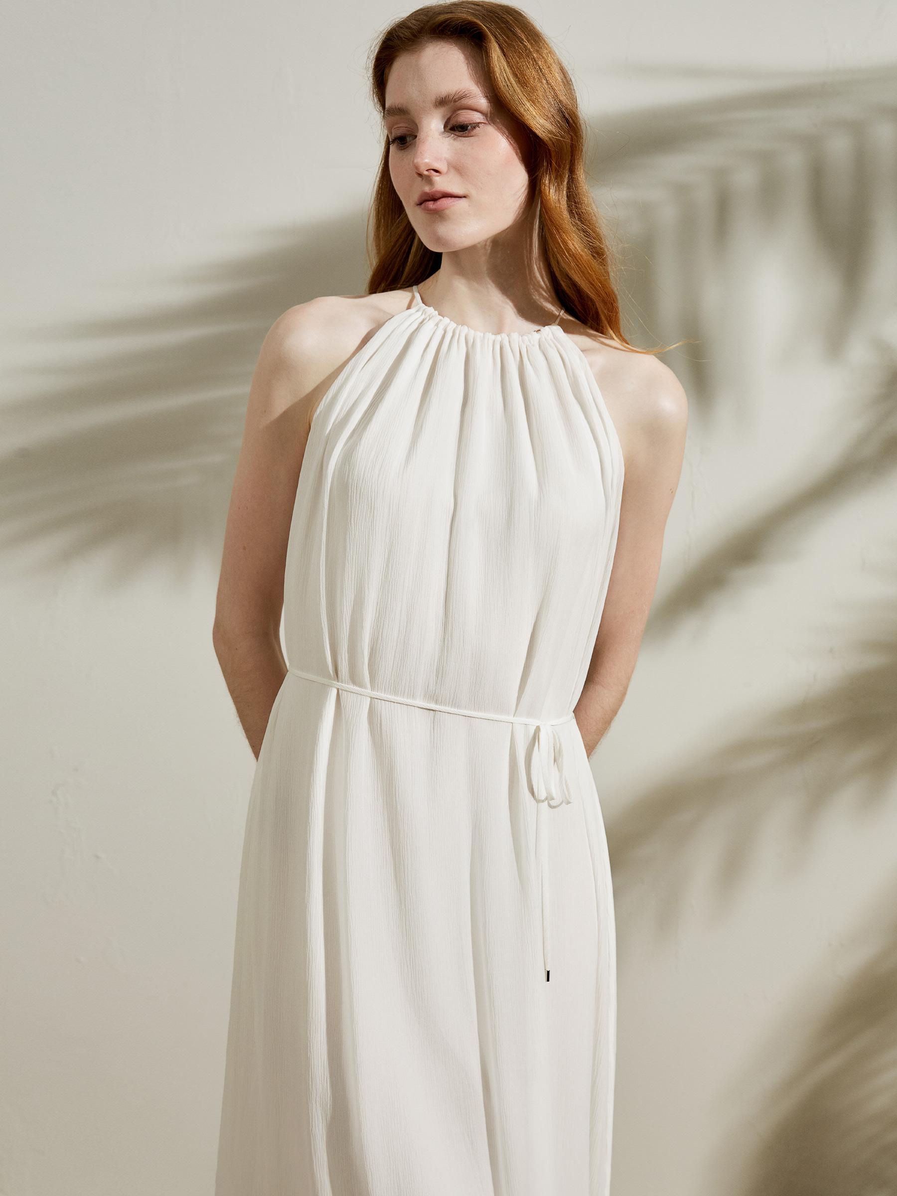 Double-layer Silk Georgette Dress Product Image