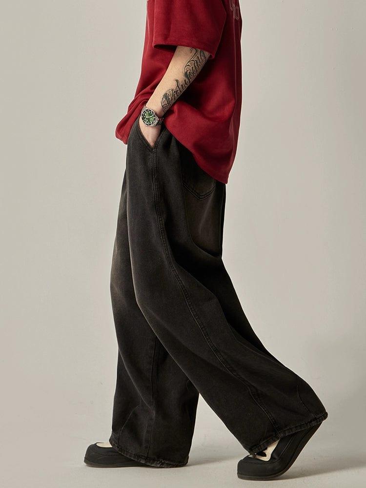 RT No. 11177 BAGGY STRAIGHT DENIM JEANS Product Image