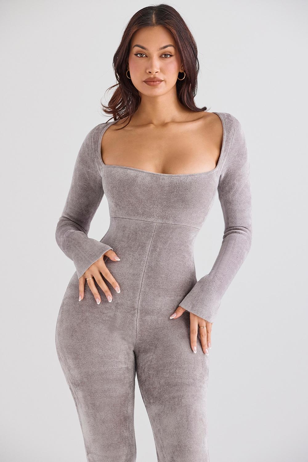 Isis  mink heavy chenille loungewear jumpsuit - sale Product Image