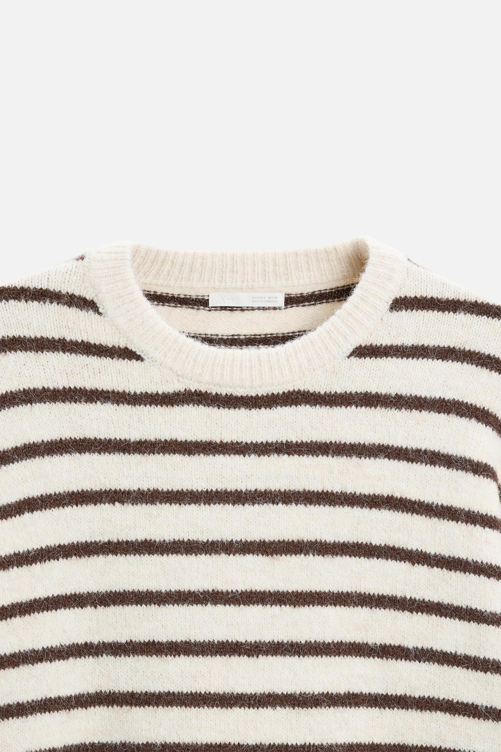 TEXTURED STRIPED SWEATER Product Image
