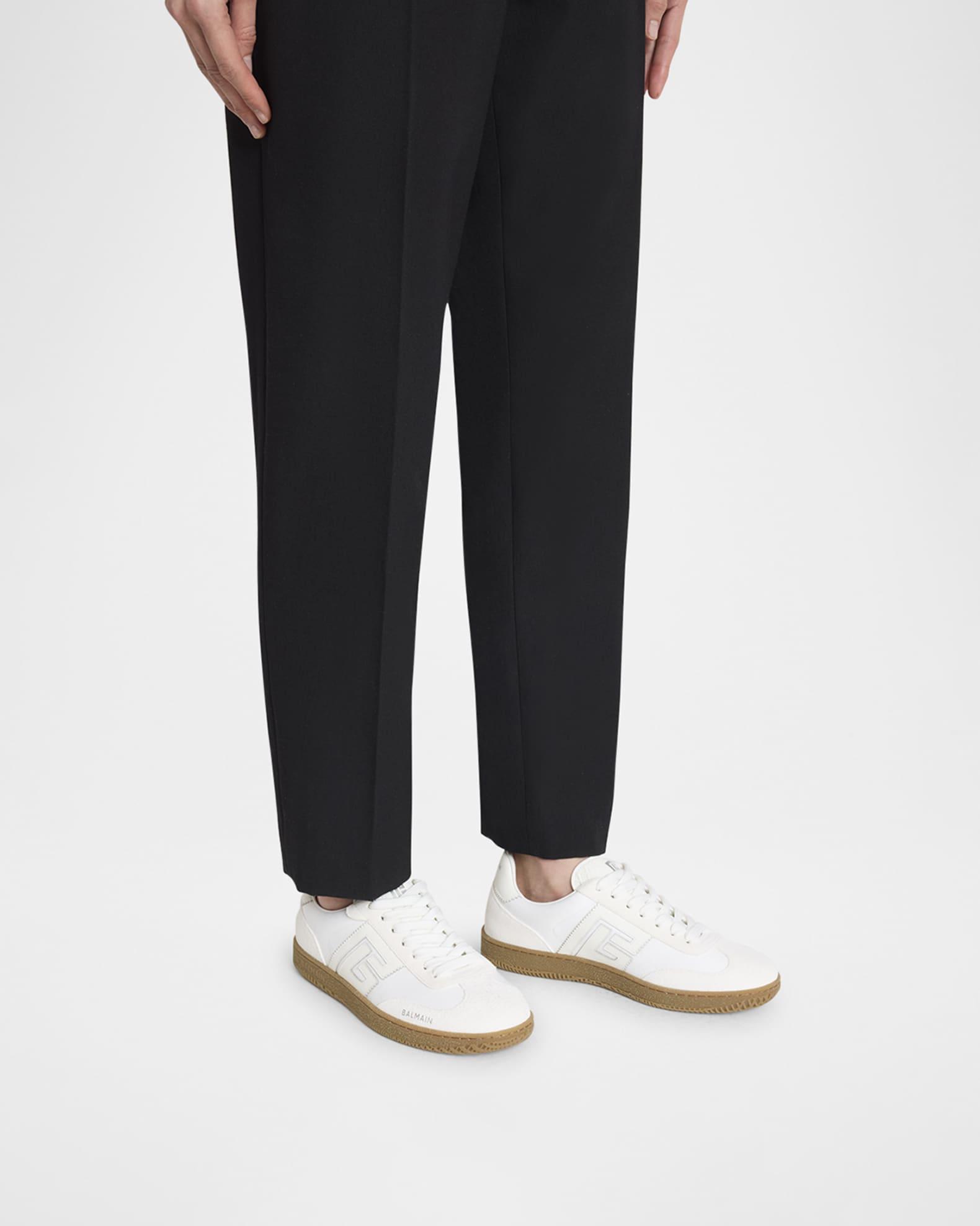 Swan Calf Suede Low-Top Sneakers Product Image