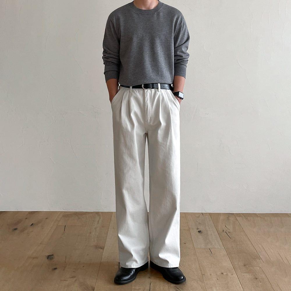 RT No. 9371 OFF WHITE STRAIGHT PANTS Product Image
