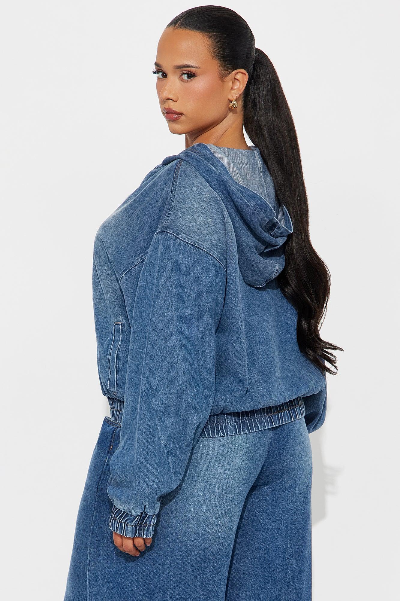 Brunswick Denim Bomber Jacket - Dark Wash Product Image