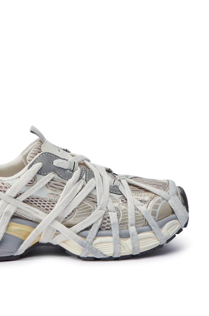 AZALEA WANG SELIE WHITE FLAT SNEAKER Product Image