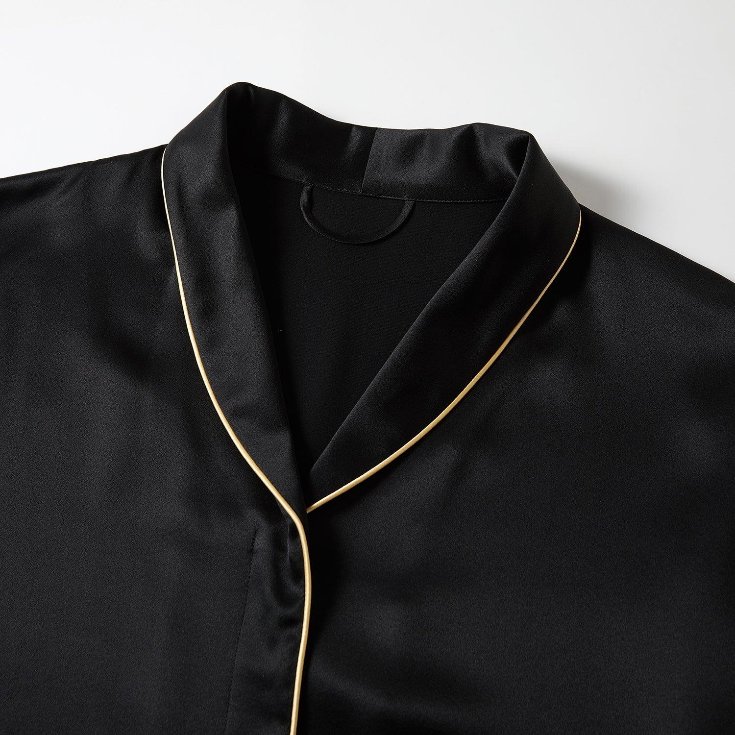 Daffodils Pure Silk Long Sleeve Pajama Set for Men Product Image