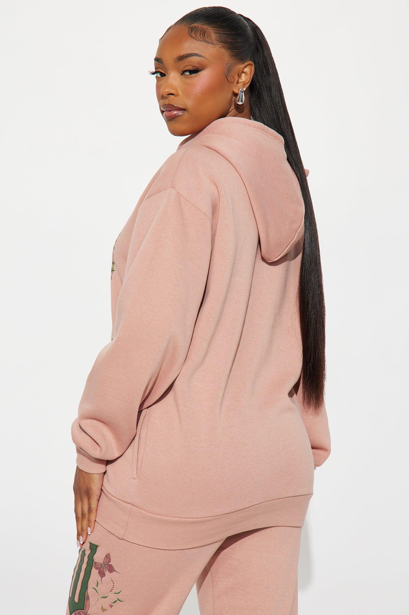 Wicked Glinda & Elphaba Fleece Hoodie - Pink Female Product Image