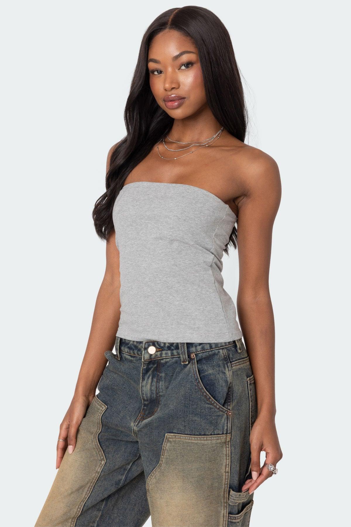 Contrast Panel Washed Mid Rise Baggy Jeans Product Image