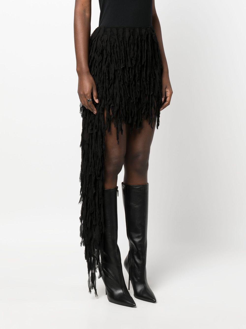 fringed asymmetric miniskirt Product Image