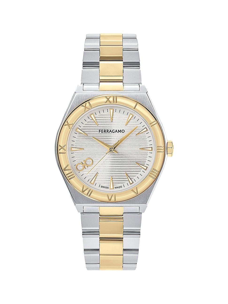 Mens 40mm Vega Upper East Watch with Bracelet Strap, Two Tone Product Image