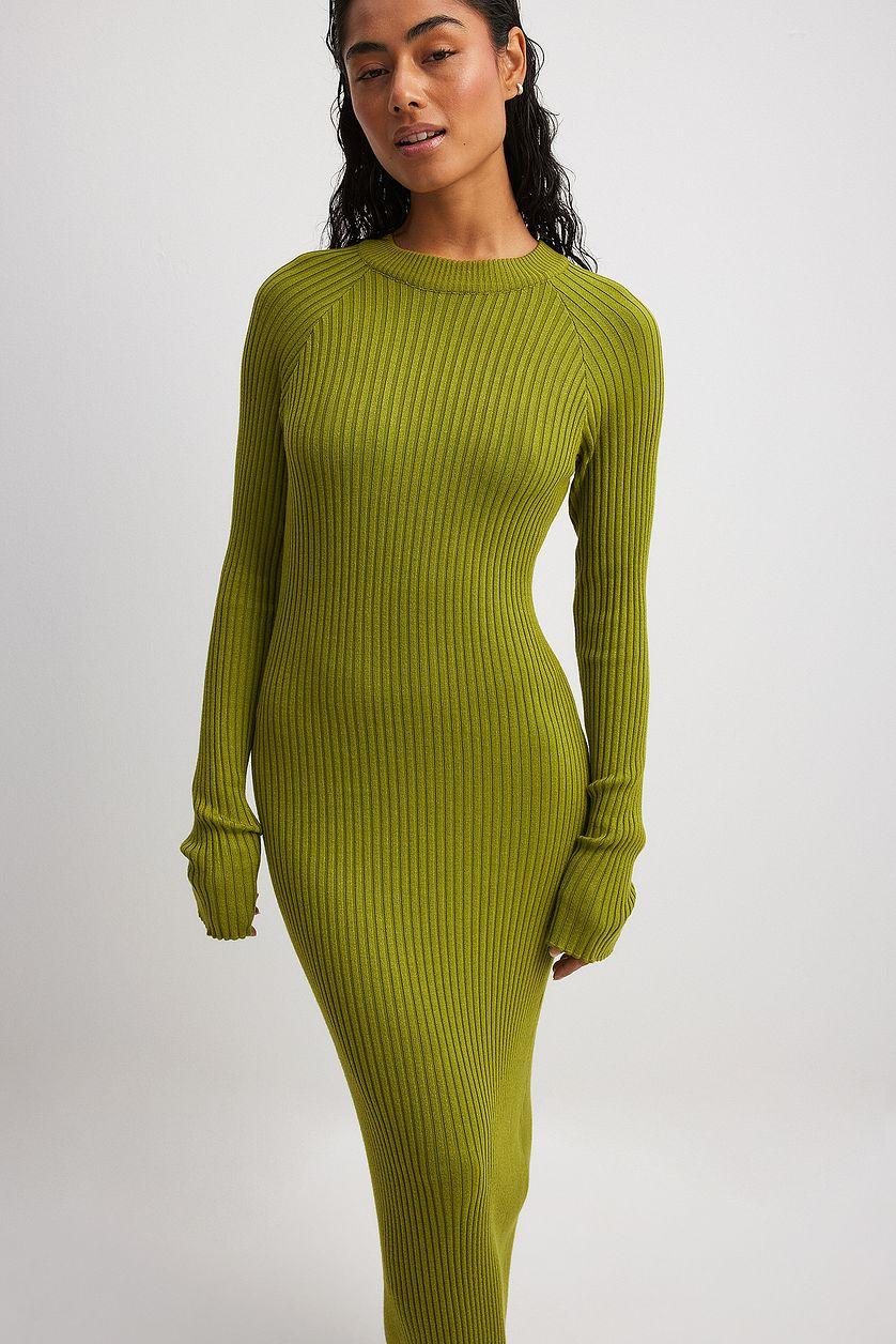 Knitted Ribbed Maxi Dress Product Image