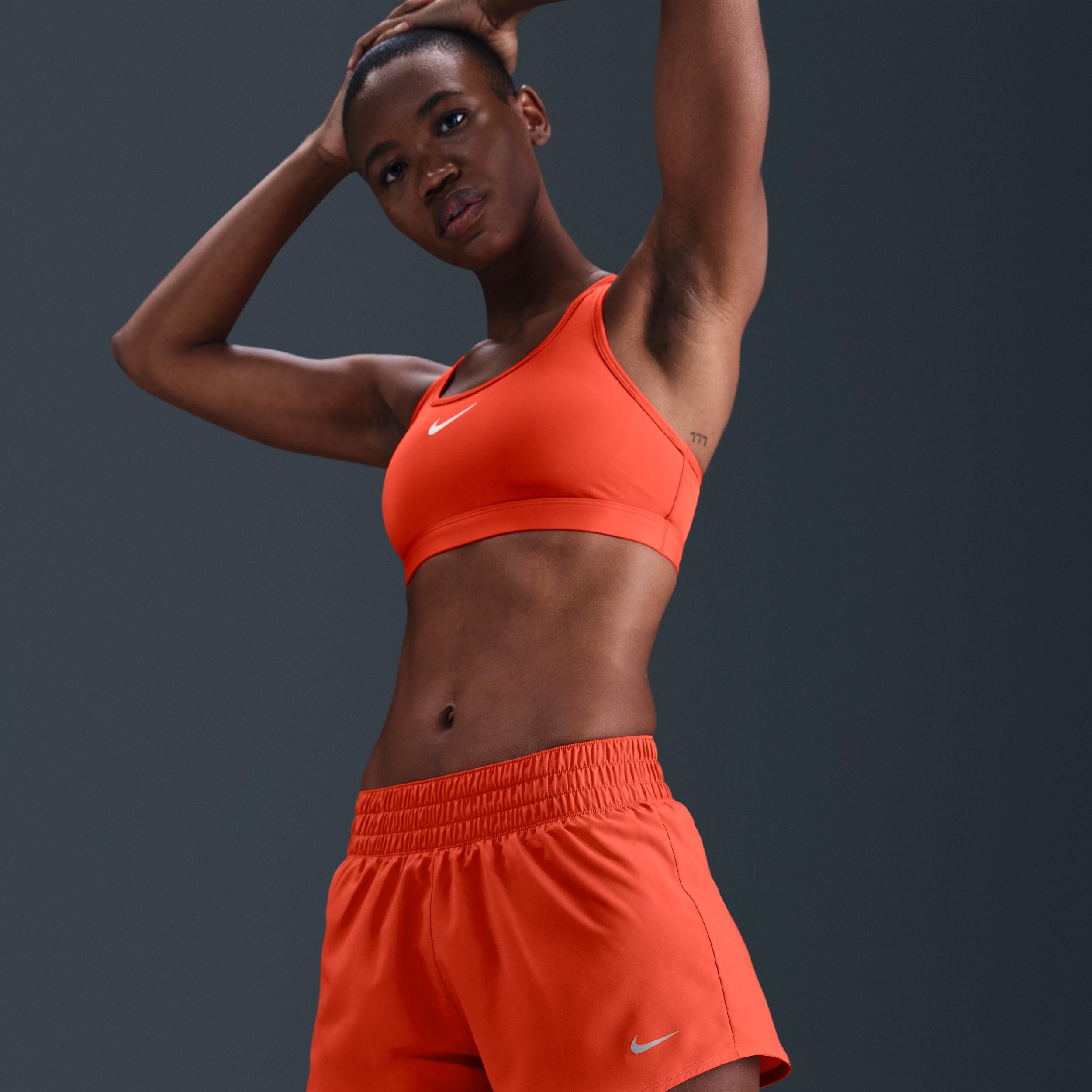 Nike Womens One Dri-FIT Mid-Rise 3 Brief-Lined Shorts | DX6010-633 Product Image