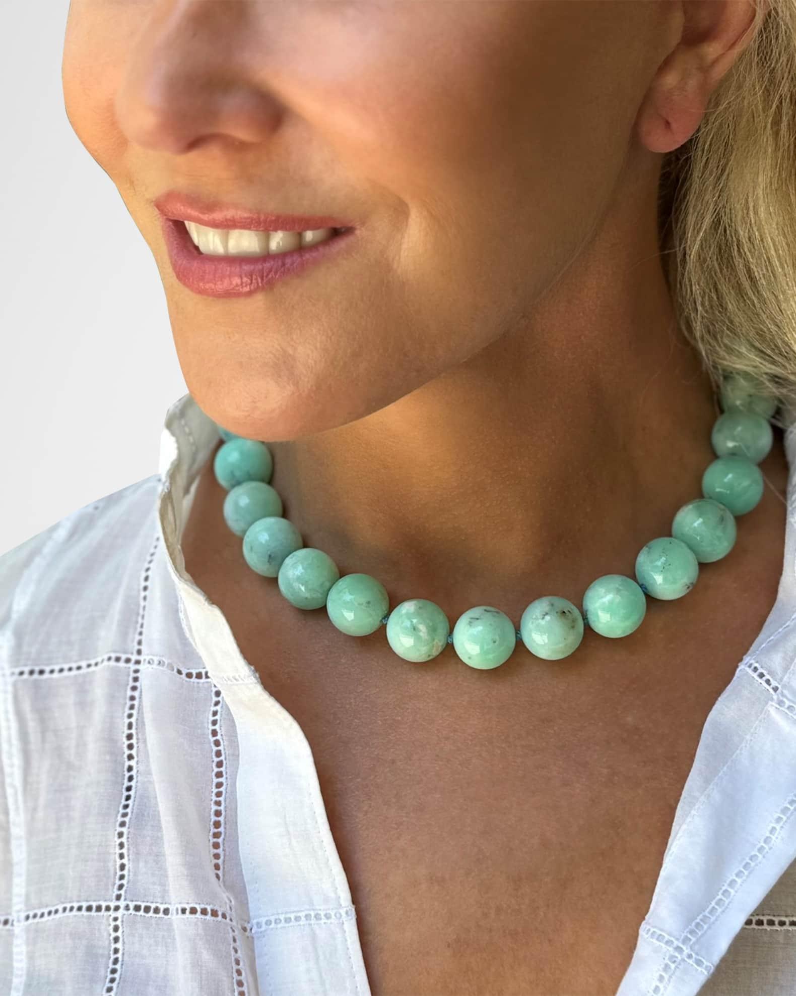 Chrysoprase Large Ball Necklace Product Image