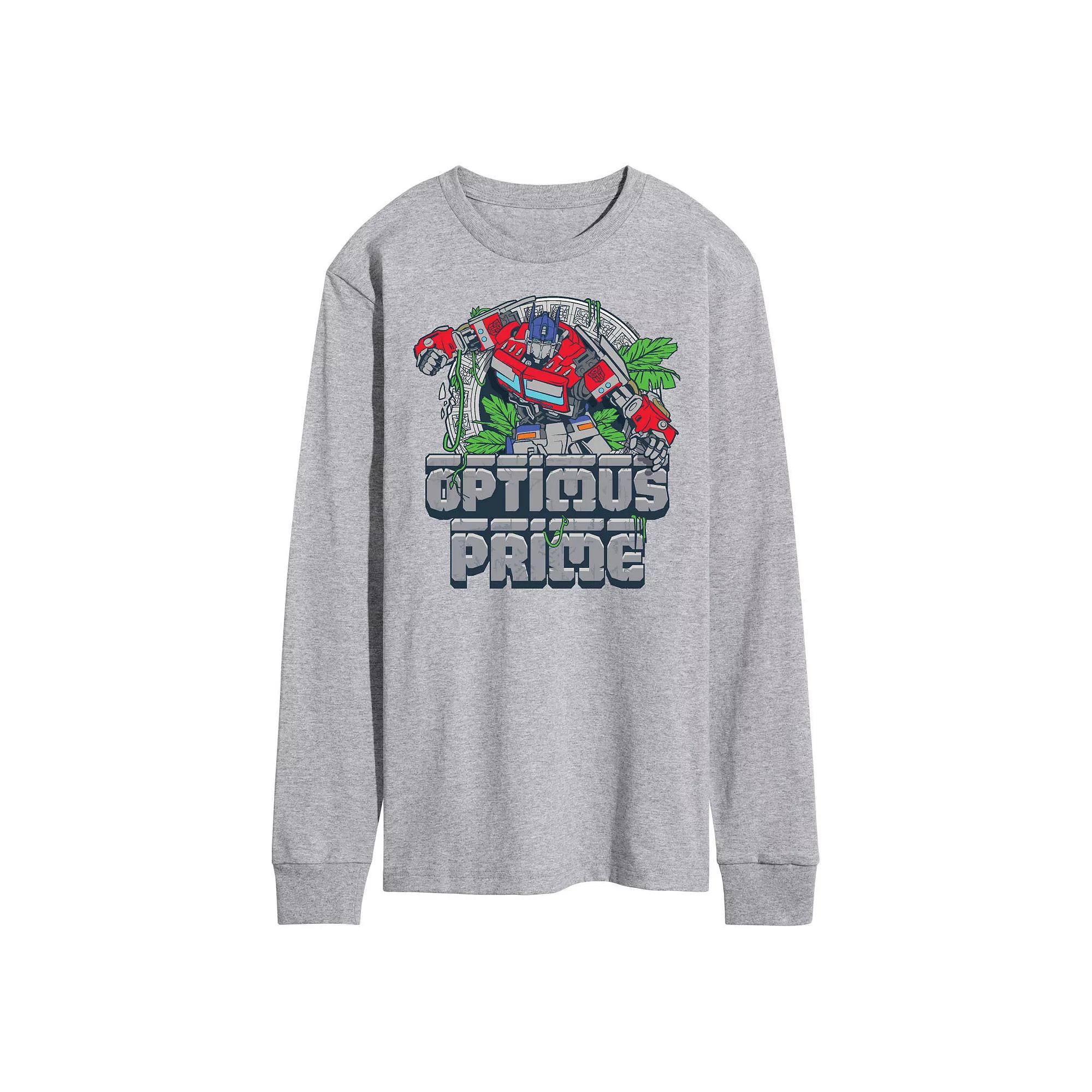 Men's Transformers Optimus Prime Long Sleeve Graphic Tee,  Product Image