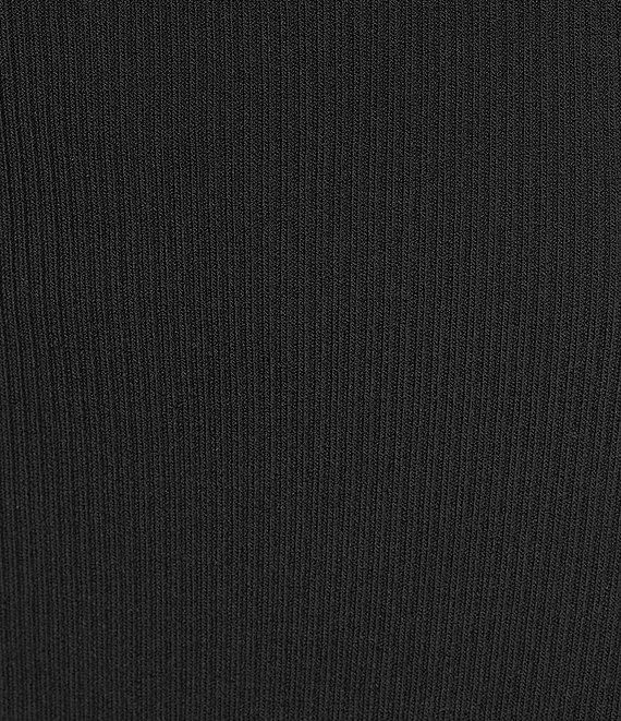 Gianni Bini Peep Halter Sleeveless Cut-Out Ribbed Knit Bodycon Maxi Dress Product Image