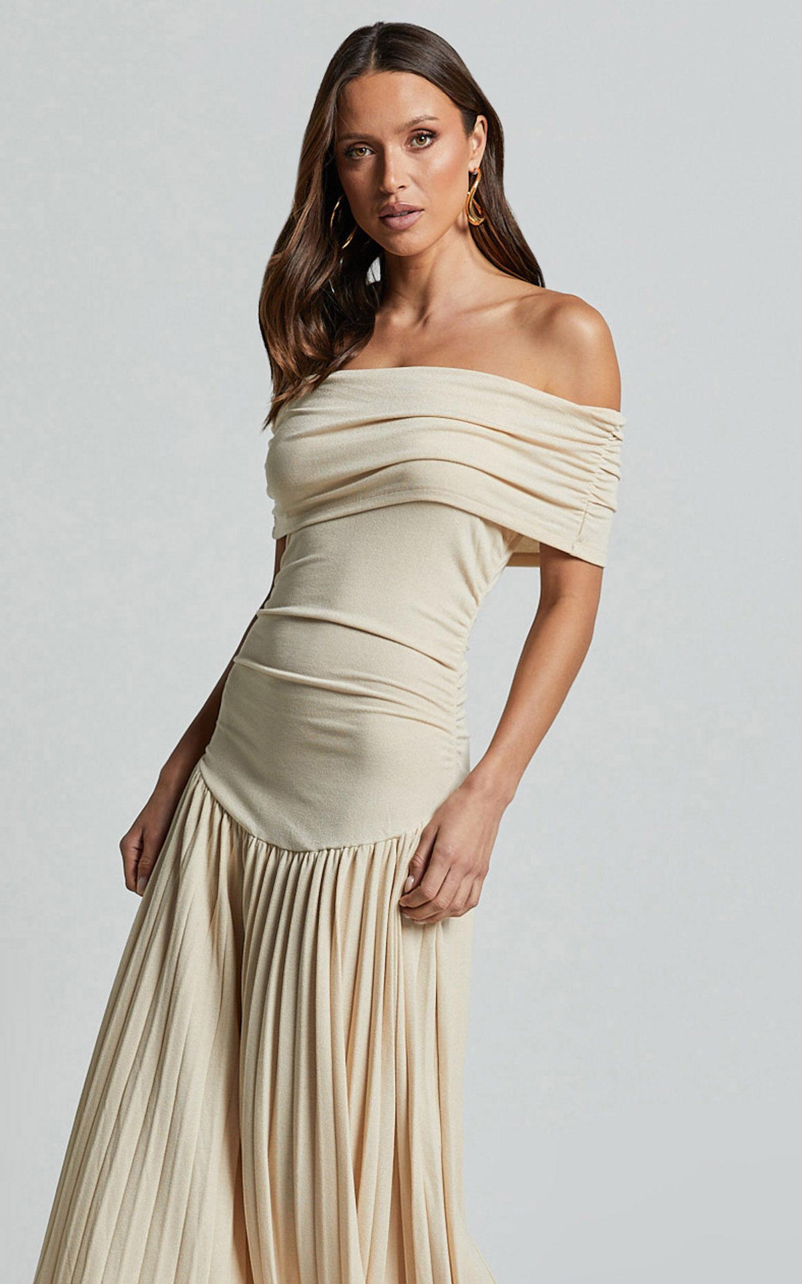 Lioness - Field Of Dreams Maxi Dress in Oatmeal Product Image
