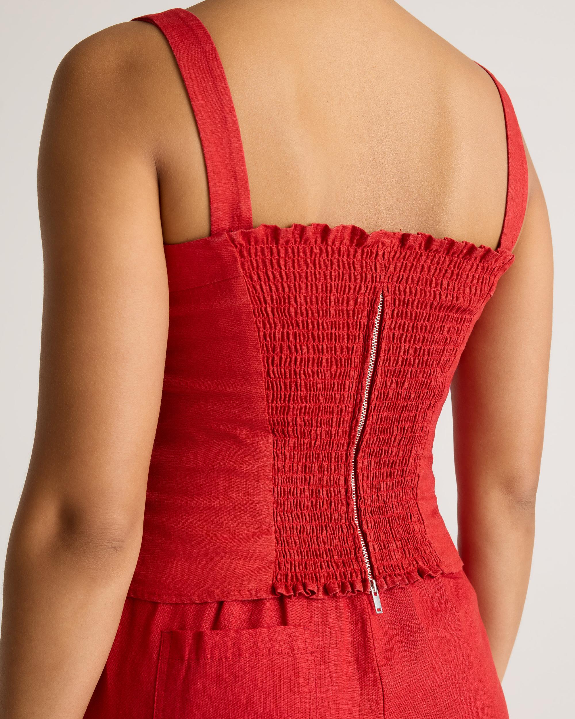 Quince | Women's 100% European Linen Fitted Tank Top Size XL Product Image