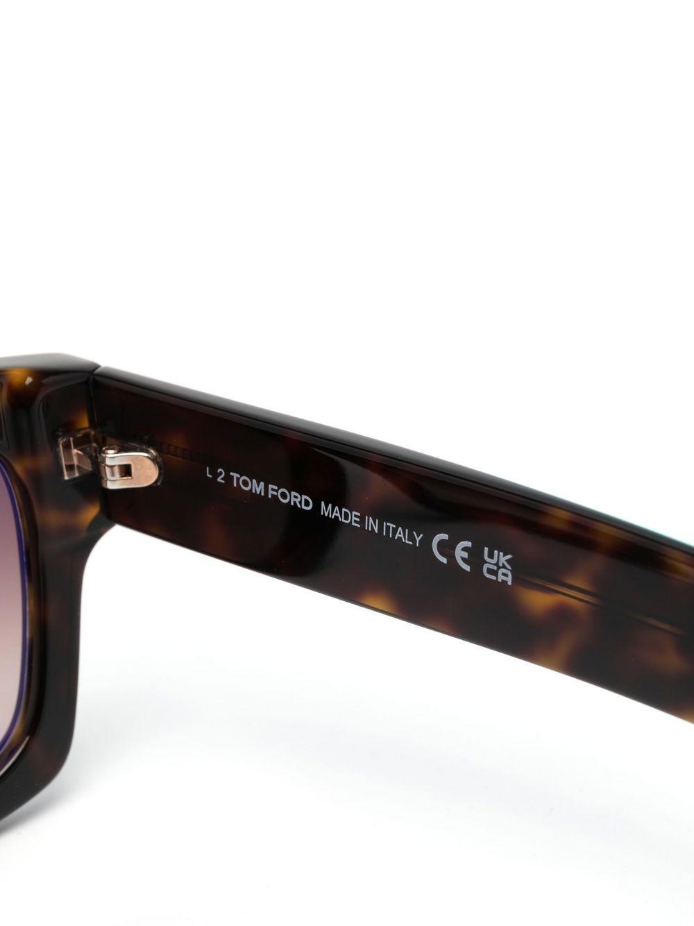 tortoiseshell square-frame sunglasses Product Image