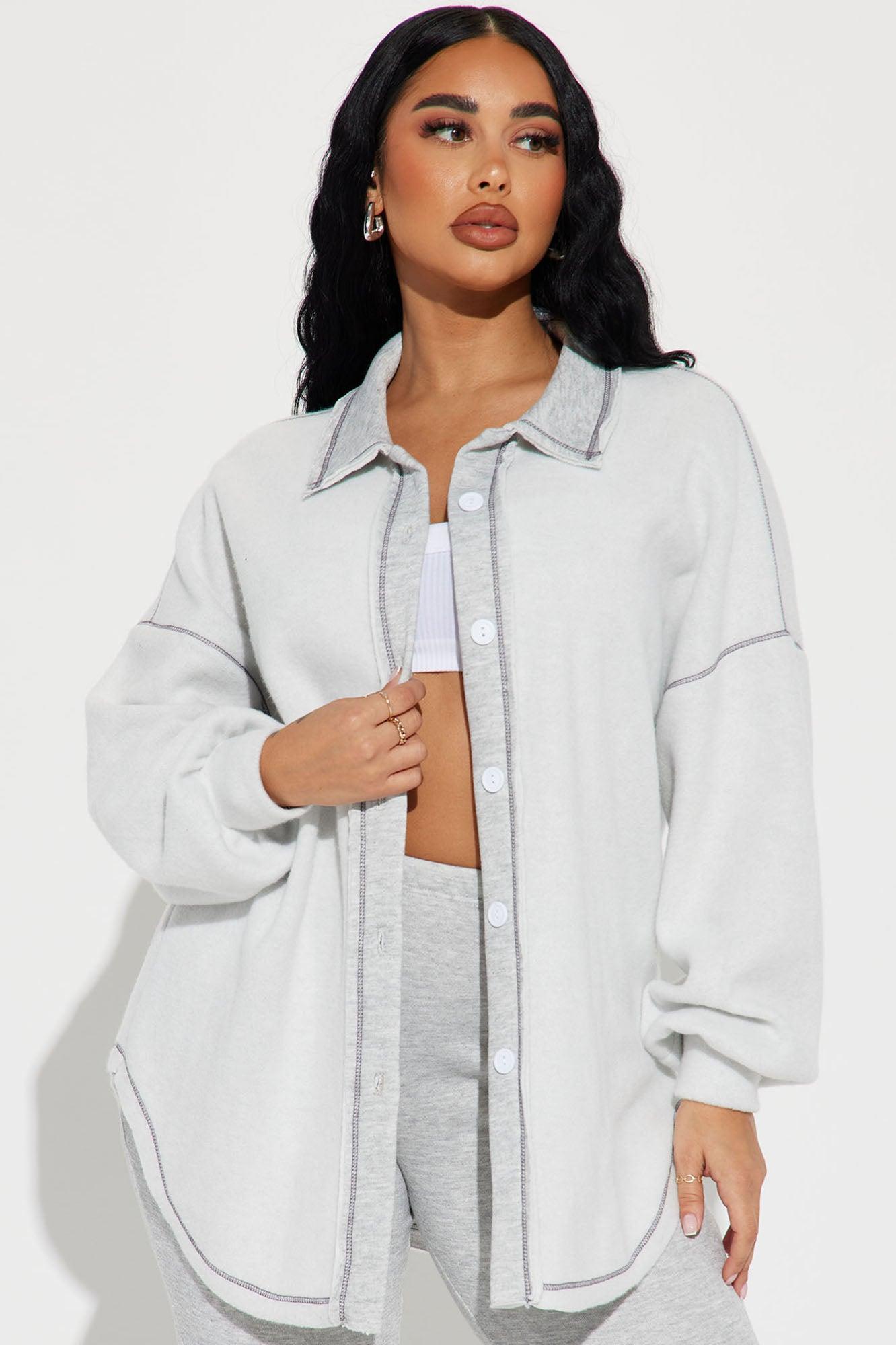 Casey Jogger Set - Heather Grey Product Image