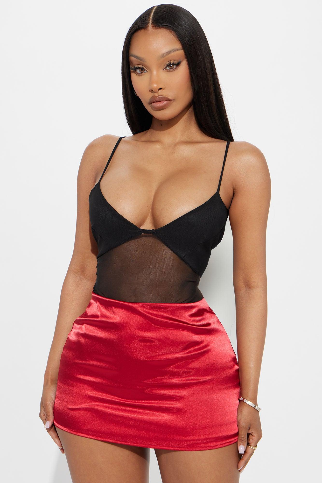 Step Out Mesh Bodysuit - Black Product Image