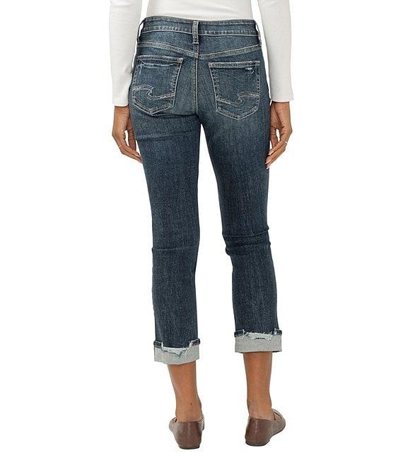 Silver Jeans Co. Suki Straight Capri Curvy Fit Denim Jeans Product Image