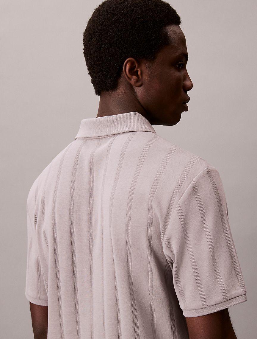 Variegated Rib Classic Polo Shirt  Product Image