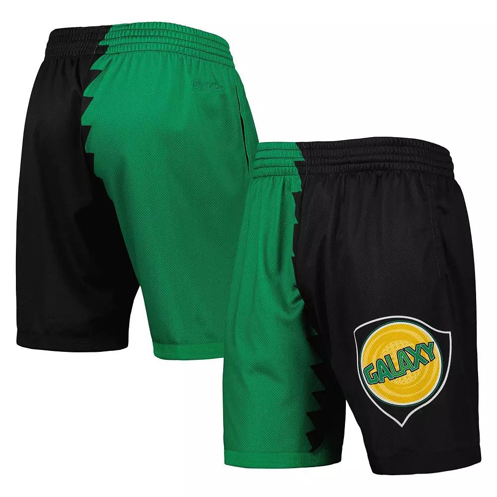 Men's Mitchell & Ness Green/Black LA Galaxy Swingman Shorts, Size: XL Product Image