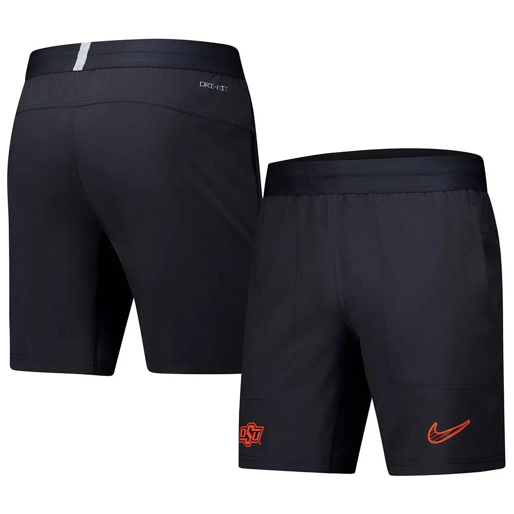 Men's Nike Black Oklahoma State Cowboys 2024/25 Sideline Performance Woven Shorts,  Product Image