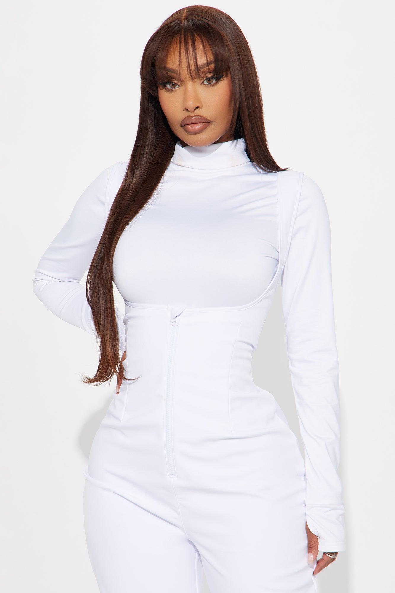 Out Cold Ski Jumpsuit - White Product Image