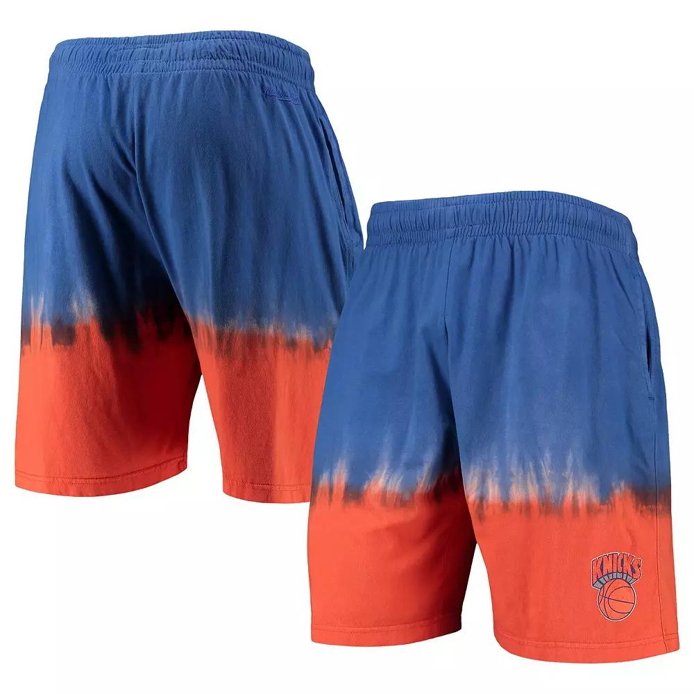 Men's Mitchell & Ness Blue/Orange New York Knicks Hardwood Classic Authentic Shorts, Size: Large Product Image