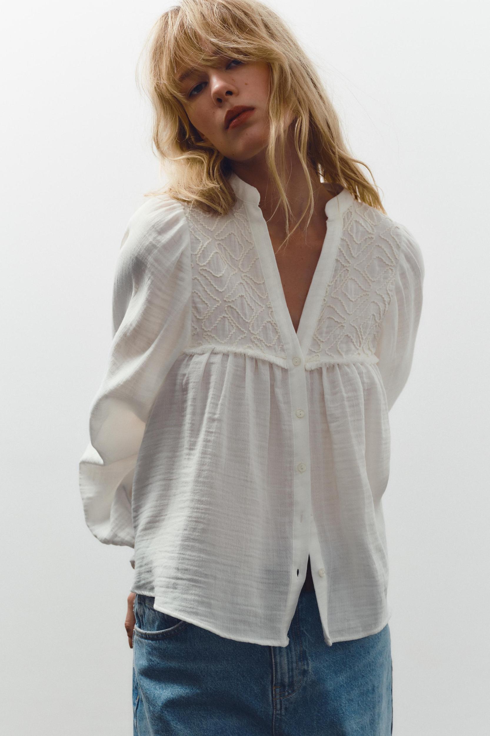 EMBROIDERED COTTON TOP Product Image