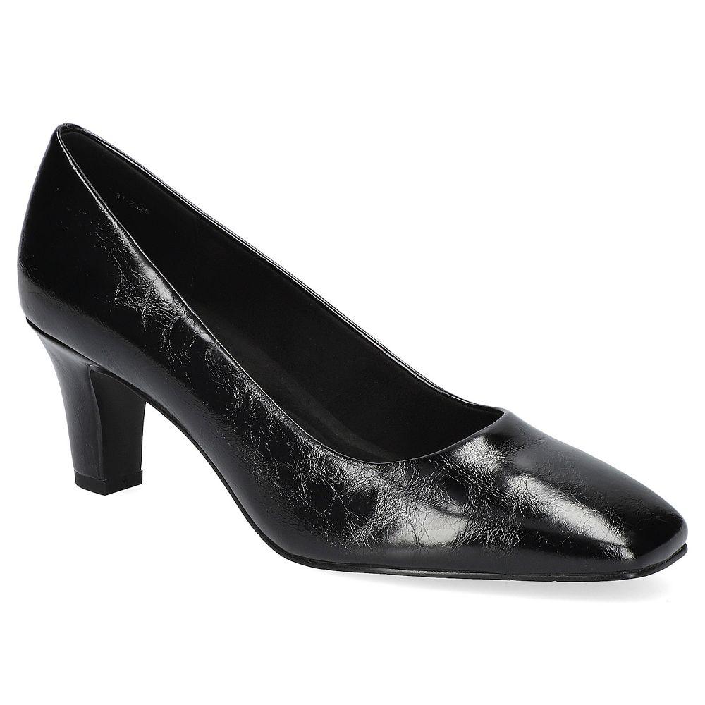 Easy Street Poet Women's Square Toe Pumps, Size: 11, Black Crinkled Patent Product Image