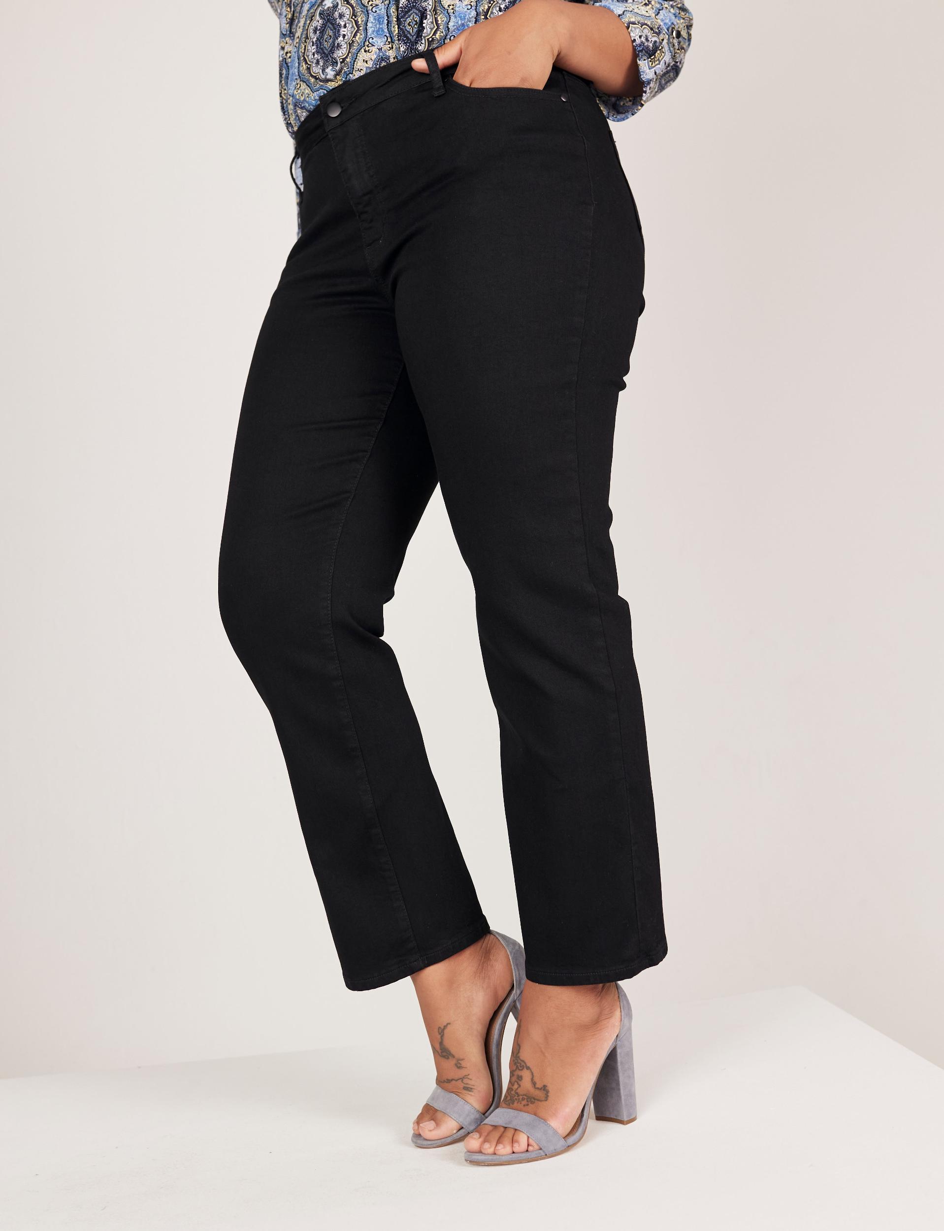 Westport Signature Black Straight Leg Jeans - Plus Female Product Image
