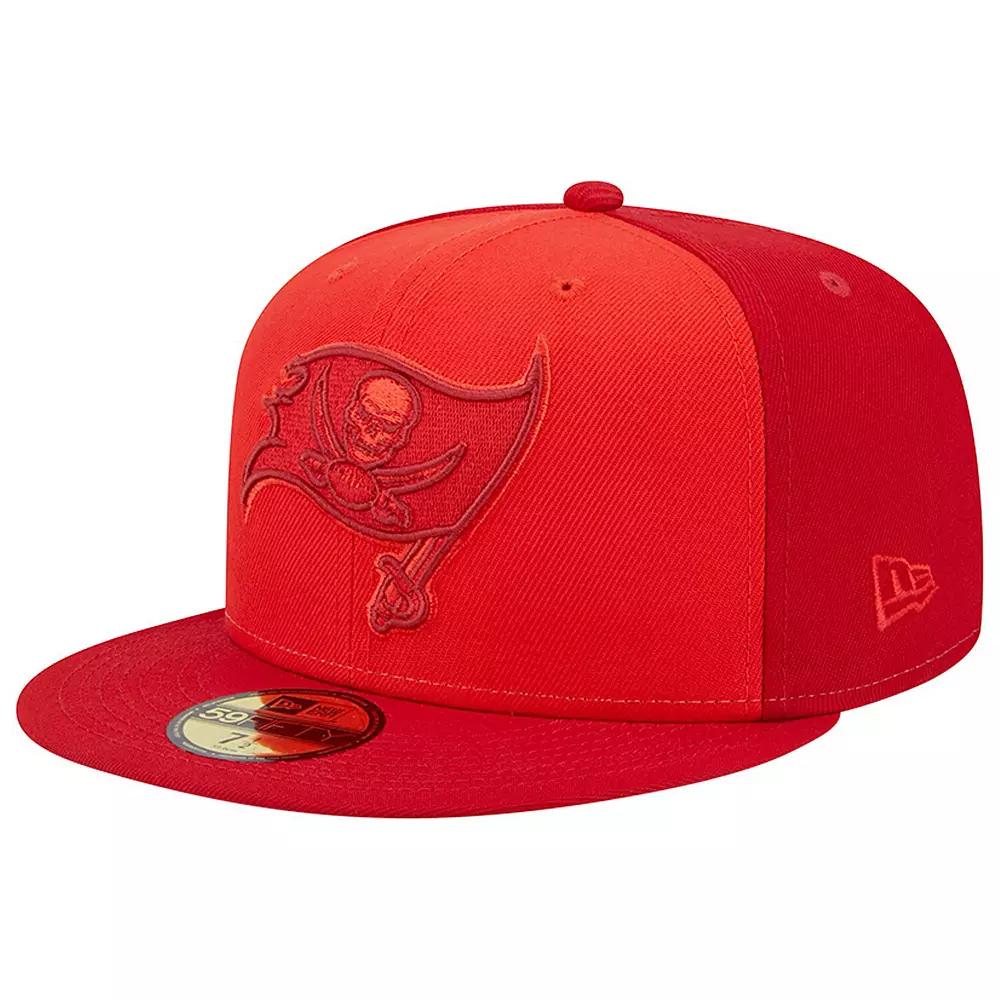 Men's New Era Red Tampa Bay Buccaneers Tri-Tone 59FIFTY Fitted Hat,  Product Image